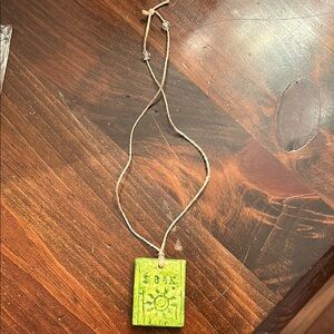 New Green Pendant Necklace with Seek & Find on each side